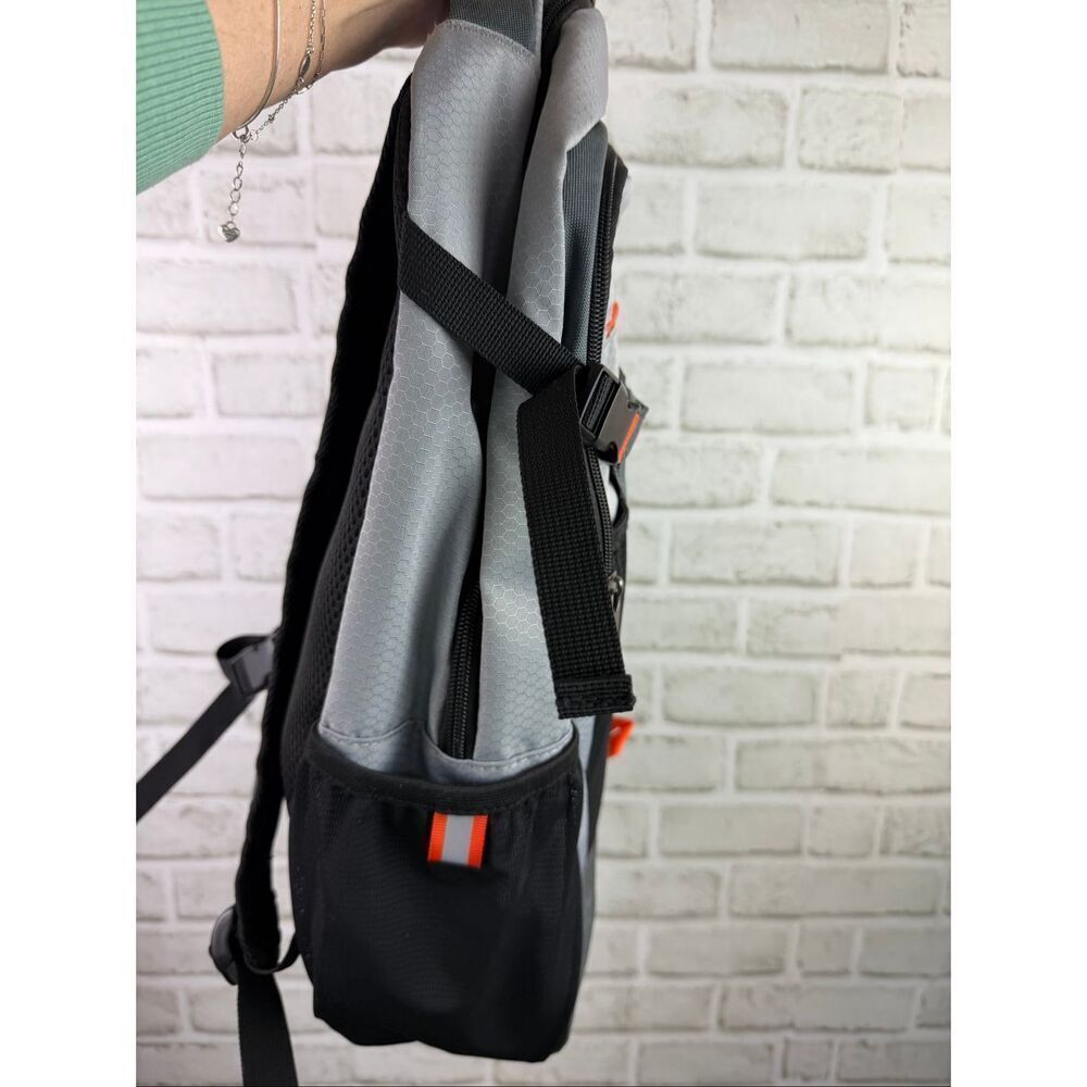 Swiss Tech Unisex Adult Banded Backpack Grey Orange New with Tags - Picture 4 of 12